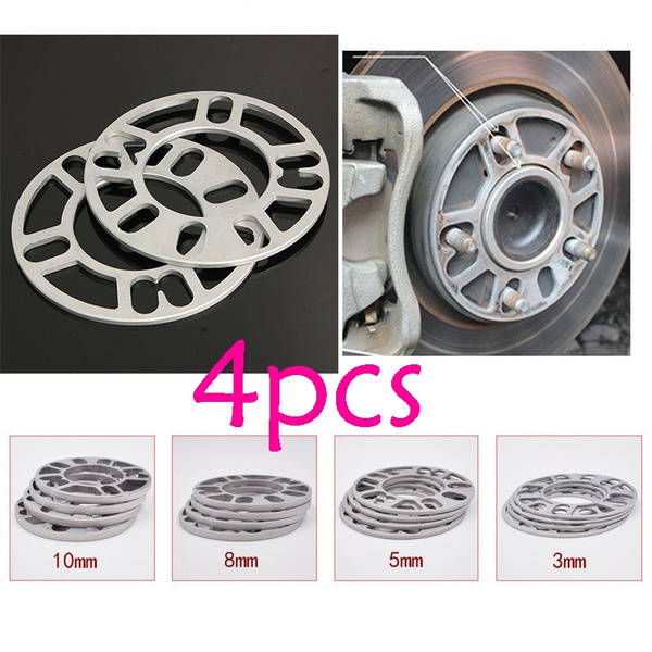 ALLOY WHEEL SPACERS 4 X 8MM SHIMS SPACER ALUMINUM UNIVERSAL 4 AND 5 STUD FIT 