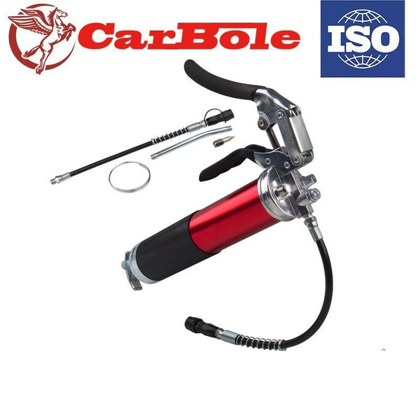 High Performance Heavy Duty Professional Quality Portable 14oz 6000 Psi Pistol Grip Style Grease Gun With 12 Inch Flex Hose And A 5 1 2 Metal Extension With Coupler Red Wish High Performance Heavy Duty Professional Quality Portable 14oz 6000 Psi Pistol Grip Style Grease Gun With 12 Inch Flex Hose And A 5 1 2 Metal Extension With Coupler Red Wish