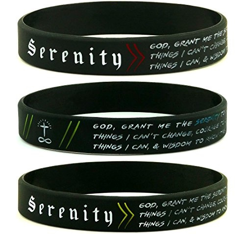 serenity prayer silicone bracelet