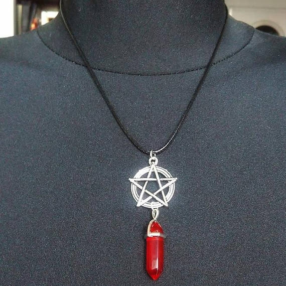 Gothic Red Crystal Necklace – Char's Favorite Things