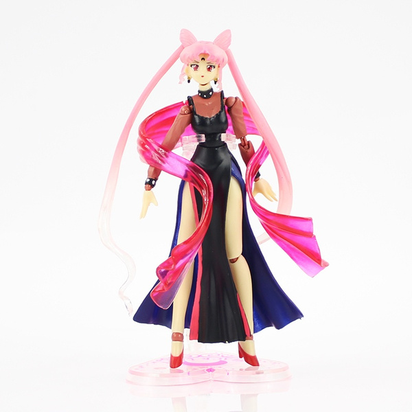Details about   Sailor Moon Black Lady Movable Fire Chicken Action Figure Model PVC Toy Gift 