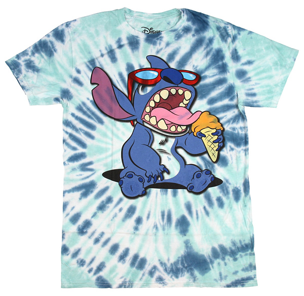 Stitch Men's Ice Cream Tie Dye T-Shirt 