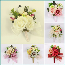 brooches, Rose, Groom, corsage