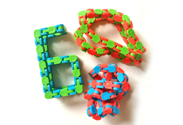 Wacky Tracks Snap and Click Toys Kids Autism Snake Puzzles Classic Sensory wu 