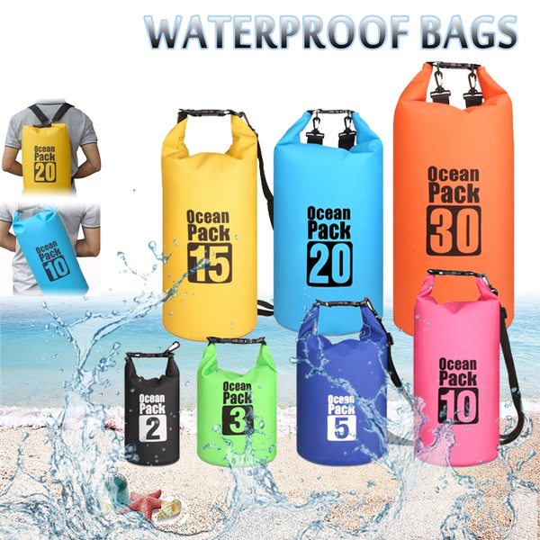 Waterproof Outdoor Swimming Kayaking Storage Bag Dry Bag 2L/3L/5L/10L/15L/20L. 