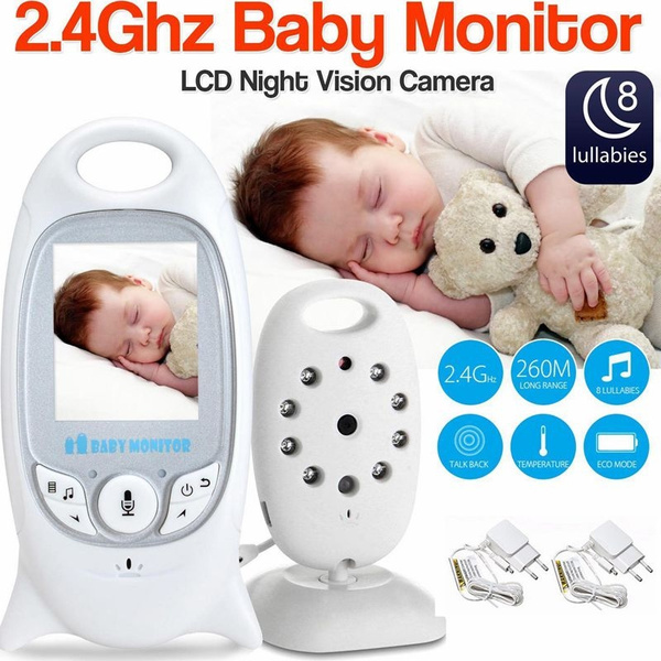 Video Baby Monitor 2 Inch Bebe Baba Electronic Babysitter Radio Video Nanny Camera Night Vision Temperature Monitoring 8 Lullaby Wish