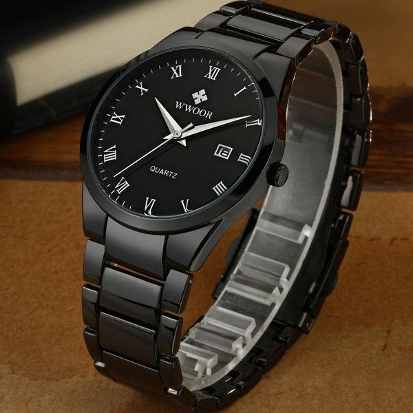 Orologi Da Uomo D'affari Di Lusso Orologi Cinturino Al Quarzo Ultra Sottile  Orologio Da Polso Nero Pieno Orologio Cinturino in Acciaio Inossidabile  Orologio Casual Maschile | Wish
