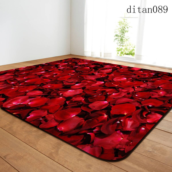 100x150cm Big Flower Design Floor Mat In The Living Room Carpet Bedroom Restaurant Wish