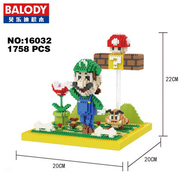 Figure DIY Mini Diamond Blocks Building Toy Gift Balody Super Mario Series 300 