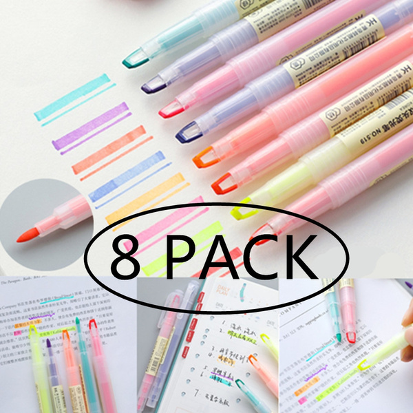 6pcs Colored Single-head Soft-tip Highlighter Pen, Stationery, Art  Supplies, For Student, Drawing, Marker Pen, Gift, Fluid Pen, Colored Pen,  Highlighter, Opening Ceremony, Teacher, Marking Pen, Oblique Head, Eye  Protection, Fluorescent Pen