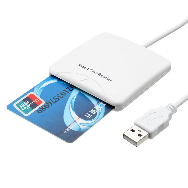 USB Contact Intelligent Chip Card Credit Cards Reader Encoder Writer w/ SIM Slot 