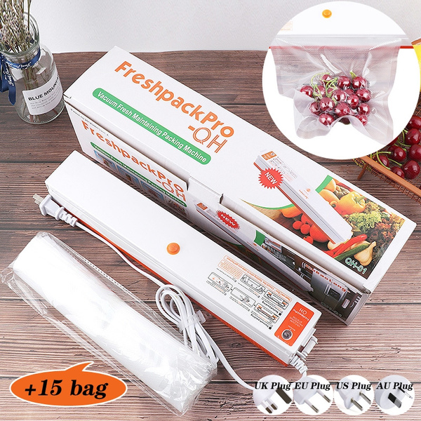 Vacuum Sealer Machine , Automatic Vacuum Sealer Portable Compact Vacuum  Sealing System for Vacuum and Seal , Cooking Mufti-function Including 15PCS  Foods Saver Vacuum Sealer Bags