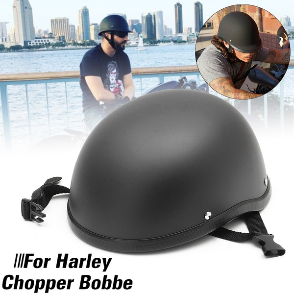 Low Profile Novelty Motorcycle Driver Helmet Skull Cap Chopper Bobber Scooter 