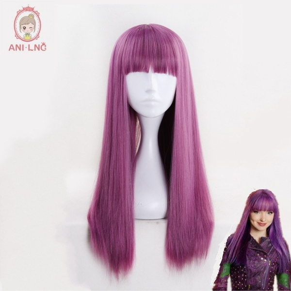 purple descendants wig