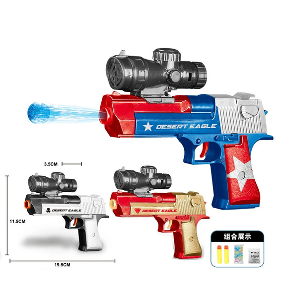 Paintball Gun Pistol & Soft Bullet Gun Plastic Toys CS Game Shooting Water  Crystal Gun Air Soft Gun Airgun summer fun toy LX