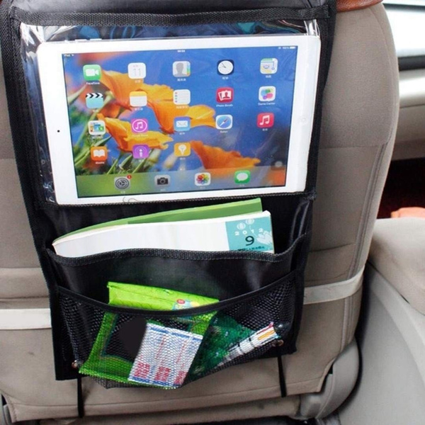 Car Seat Back Organizer With Screen Pocket