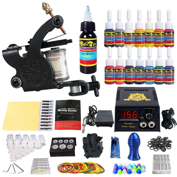 Solong Tattoo Factory Machine Power Supply Cartridges Needle Ink Complete Tattoo  Kit - China Tattoo Kits and Tattoo Machine Kit price | Made-in-China.com