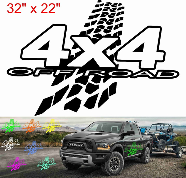 KIT 2 ADESIVI JEEP WRANGLER sticker FUORISTRADA RUBICON 4x4 off