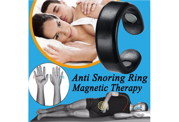 1 Piece Anti Snoring Ring Stopper Sleeping Breath Aid Acupressure Treatment  Stop Snore Health Care Magnetic Therapy Finger Ring