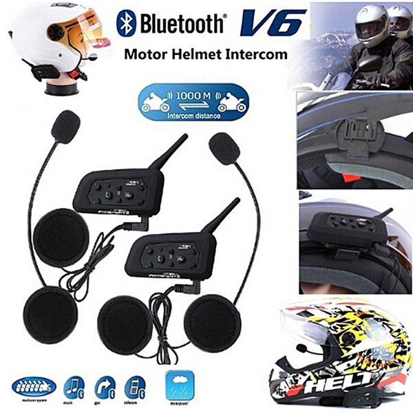 Wired Headset Mic/Speaker+Clip for V4/V6 Motorcycle Bluetooth Helmet Intercom