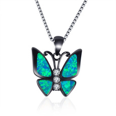 butterfly, Party Necklace, Fashion, 925 sterling silver