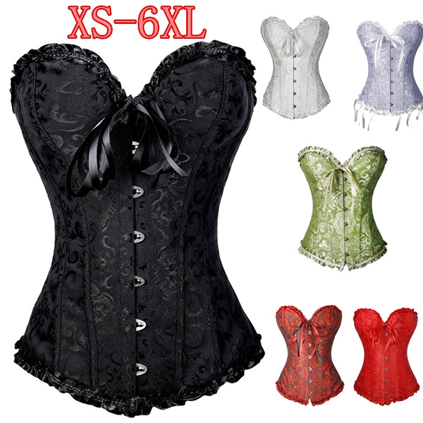 Women's Bustier Corset Sexy Top Floral Corsets Body Shaper Slimming Waist  Trimmer Trainer Plus Size