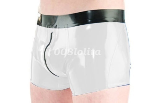 Latex Rubber Gummi Men Shorts Boxer Hip Shorts Zipper Size XXS-XXL | Wish