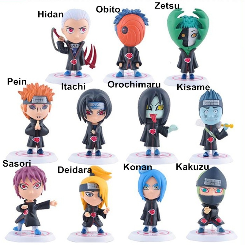 naruto akatsuki figures