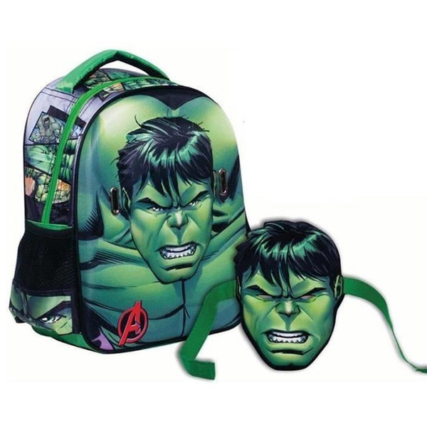 Sac dos maternelle HULK 31 CM Cartable Avengers Wish