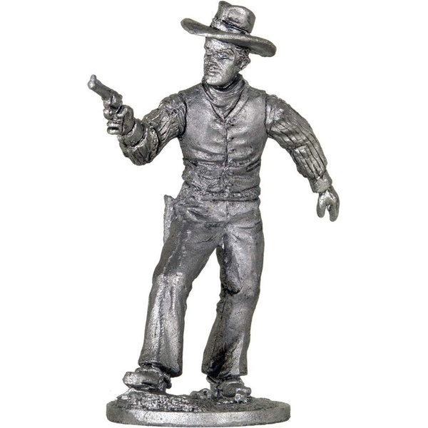 Details about   1/30 Wild West Cowboy with rifle 19th century Tin Metal Figure Toy Soldier 65 mm 
