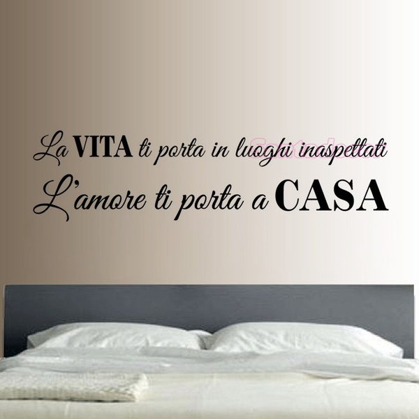 Stickers Quote l'amore ti porta a casa Vinyl wall decals Wish