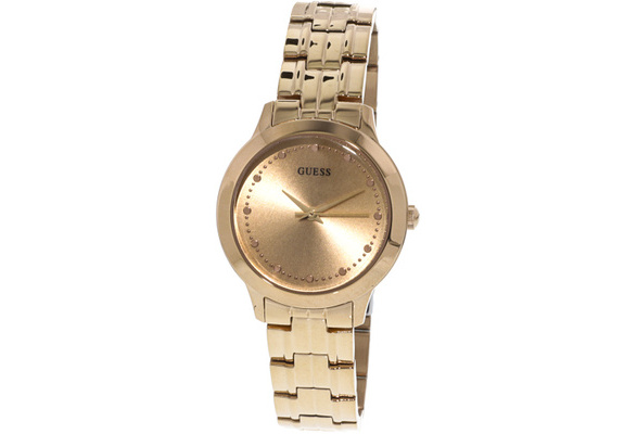 Guess Women s Iconic U0989L3 Rose Gold Stainless Steel Japanese