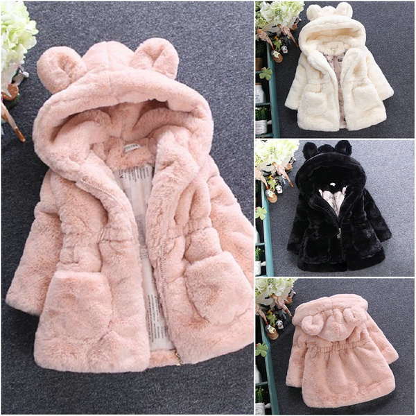 Girls fur sweater best sale