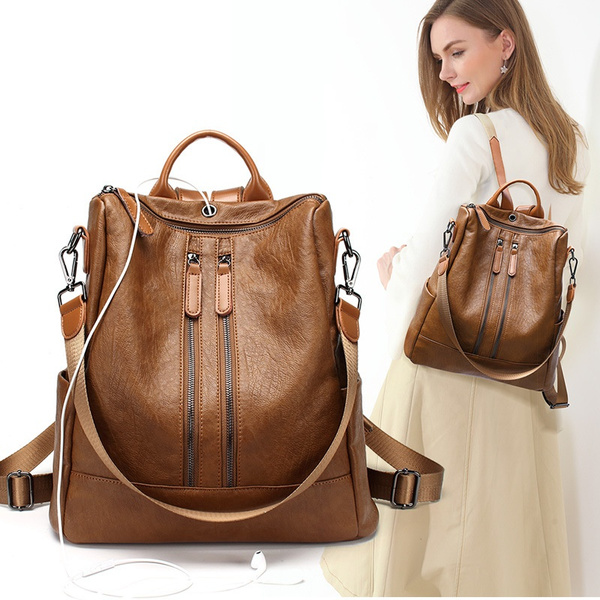 leather college bag for girls