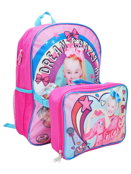 Jojo siwa backpack and lunch box hot sale