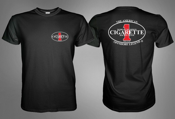 cigarette racing shirts Blue Portland t-shirt with print The logo/picture is trademark of their respective companies Cigarette Racing Team Tshirt Speedboats Based on FDA's