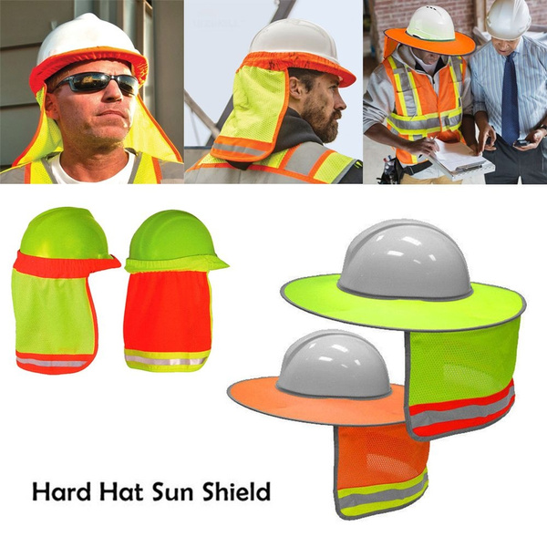 Construction Safety Hard Hat Neck Shield Helmet Sun Shade Reflective Cover Kits