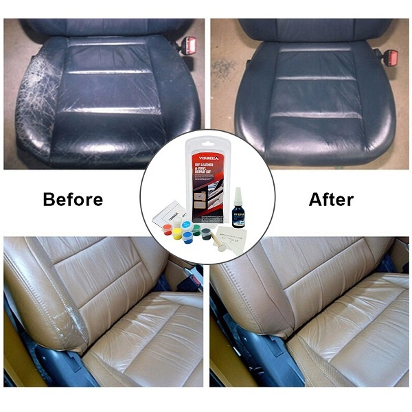 Vinyl Repair Kit For Repairing The Skin On The Car Seat Sofa Coat Holes Scratches Cracks 