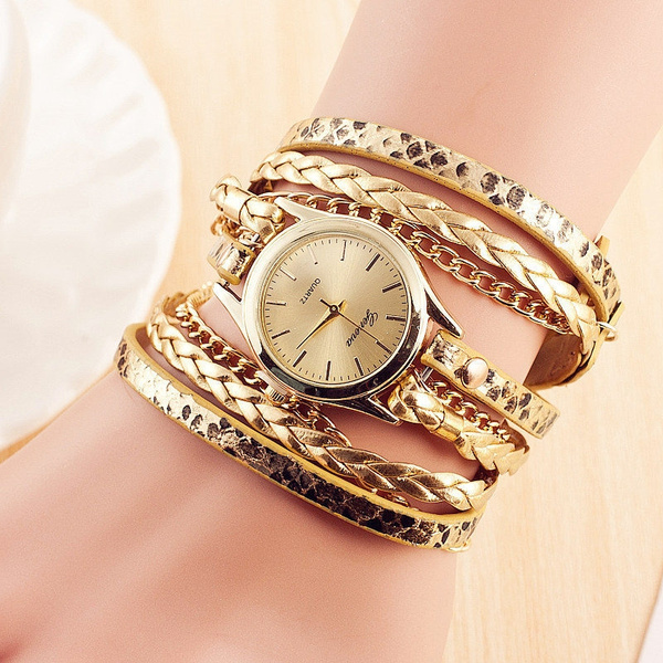 Salvatore Ferragamo Ferragamo Women's Swiss Varina Gold-Tone Stainless  Steel Double Wrap Bracelet Watch 22mm - Macy's