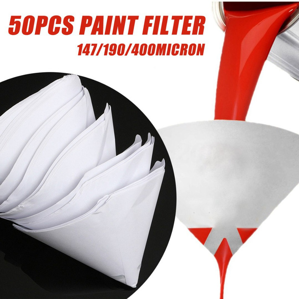 50x147/190/400 Micron Paper Paint Strainer Filter Purifying Straining Nylon Cup
