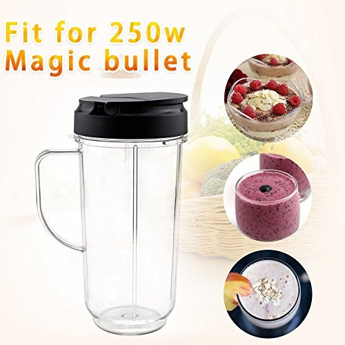 Qt Replacement Part Flip Top Lid 22oz Tall Cup For 250w Magic Bullet Mugs Cups Blender Wish