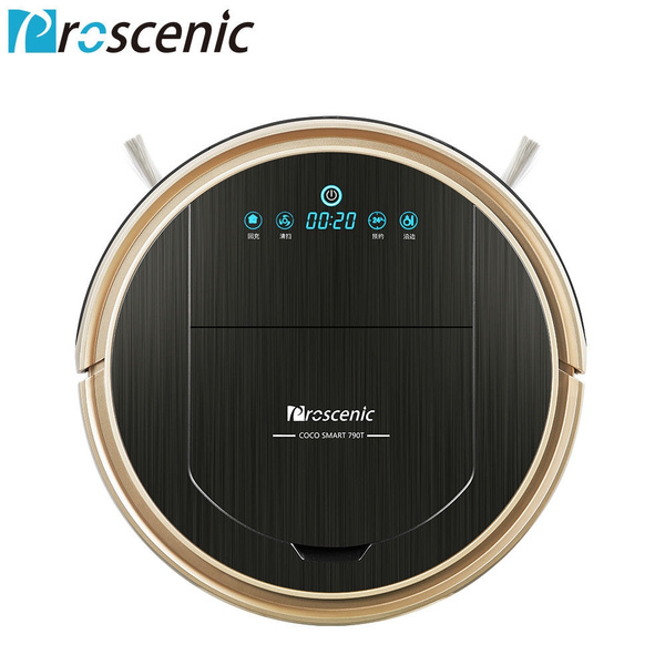 Proscenic 790T Robot Vacuum Cleaner, Robotic Vacuum Cleaner with APP \u0026  Alexa Voice Control, Visionary Map, Water Tank and Mopping, HEPA Filtration  for Pet Fur and Allergens | Wish