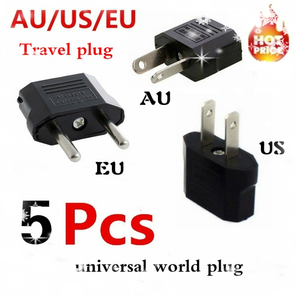 Universal plug US/EU/AU Plug Travel Wall AC Charger Outlet Tomada Adapter Adaptador Enchufe Converter(5Pcs ) | Wish