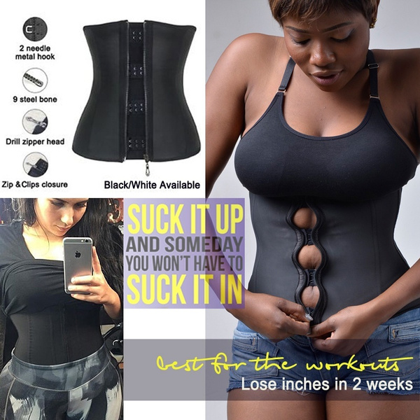 Plus Size Zip & Clip Waist Trainer Body Shaper