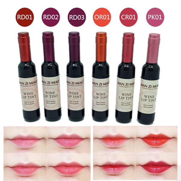 wine colored lip gloss