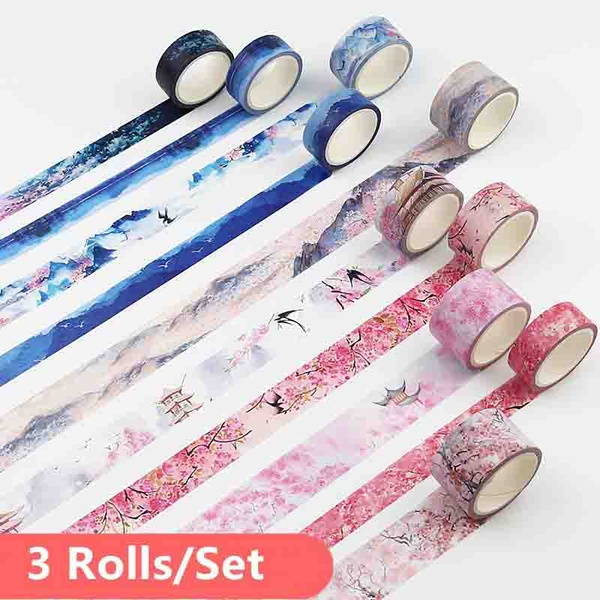 3 rolls of high quality Japanese mt washi tape to refill your Tape