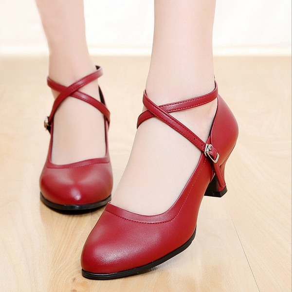 Zapatos De Baile Latino Mujer Salsa Ballroom Latín Shoes Woman Silver Red Black | Wish