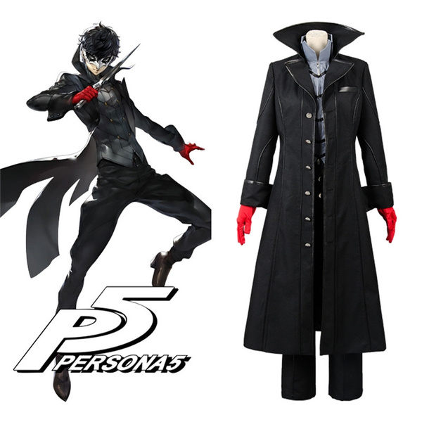Anime Cosplay Persona 5 Joker Protagonist Outfit Suit Cosplay Costume | Wish