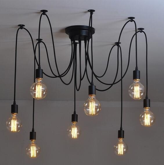 3 5 6 Lights Re Retro Edison Bulb Chandelier Loft Light Pendant Wrought Iron Lamps American Spider Restaurant Bar Warehouse 85v 260v Wire Length 45 In Ceiling Color Black White Wish - Edison 3 Light Ceiling Bar 3 5 6 Lights Re Retro Edison Bulb Chandelier Loft Light Pendant Wrought Iron Lamps American Spider Restaurant Bar Warehouse 85v 260v Wire Length 45 In Ceiling Color Black White Wish - Edison 3 Light Ceiling Bar