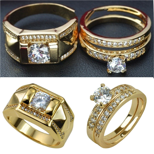 Alloy Vembley Trendy Golden Half Moon Couple Ring Matching Wrap Finger Ring,  Size: Ajustable at Rs 35 in New Delhi